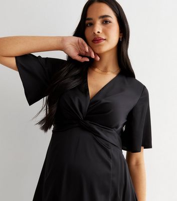 New look 2024 black maternity dress