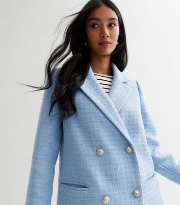 pale blue boucle jacket