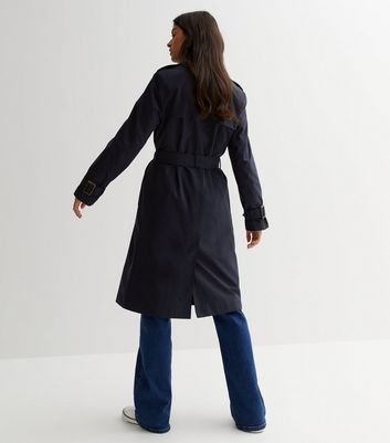 New look hot sale navy coat