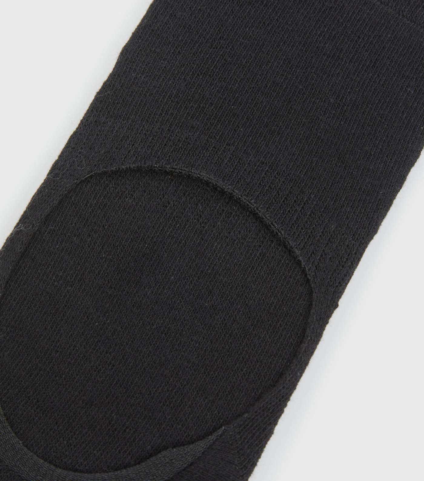 3 Pack Black Sports Grip Invisible Socks Image 2