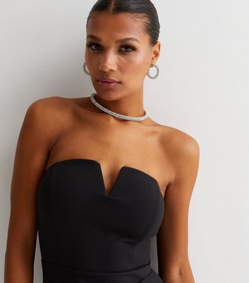 Black tube top dress online