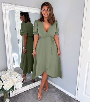 dani short sleeve midi dress