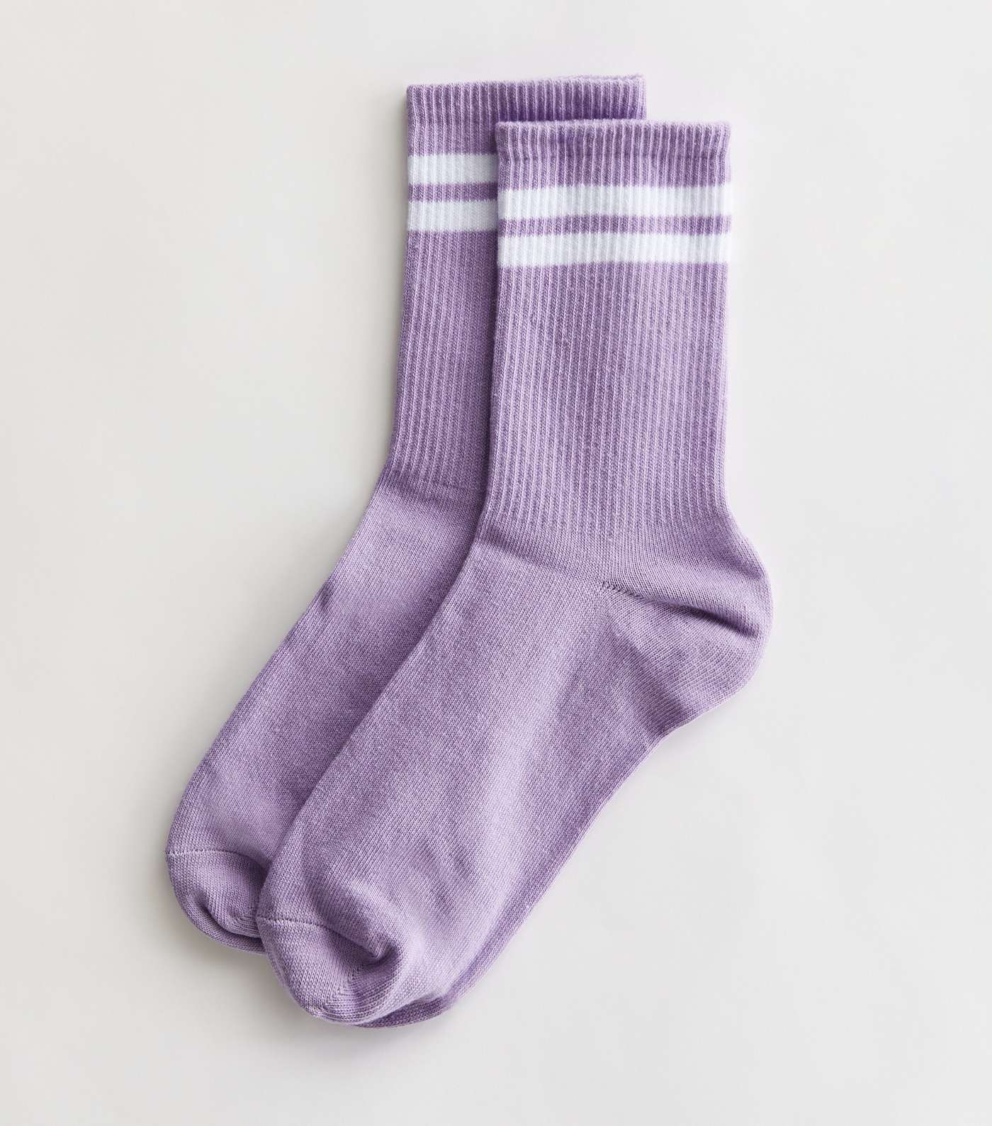 Lilac Stripe Tube Socks