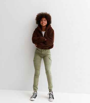 KIDS ONLY Khaki Utility Cargo Trousers | New Look