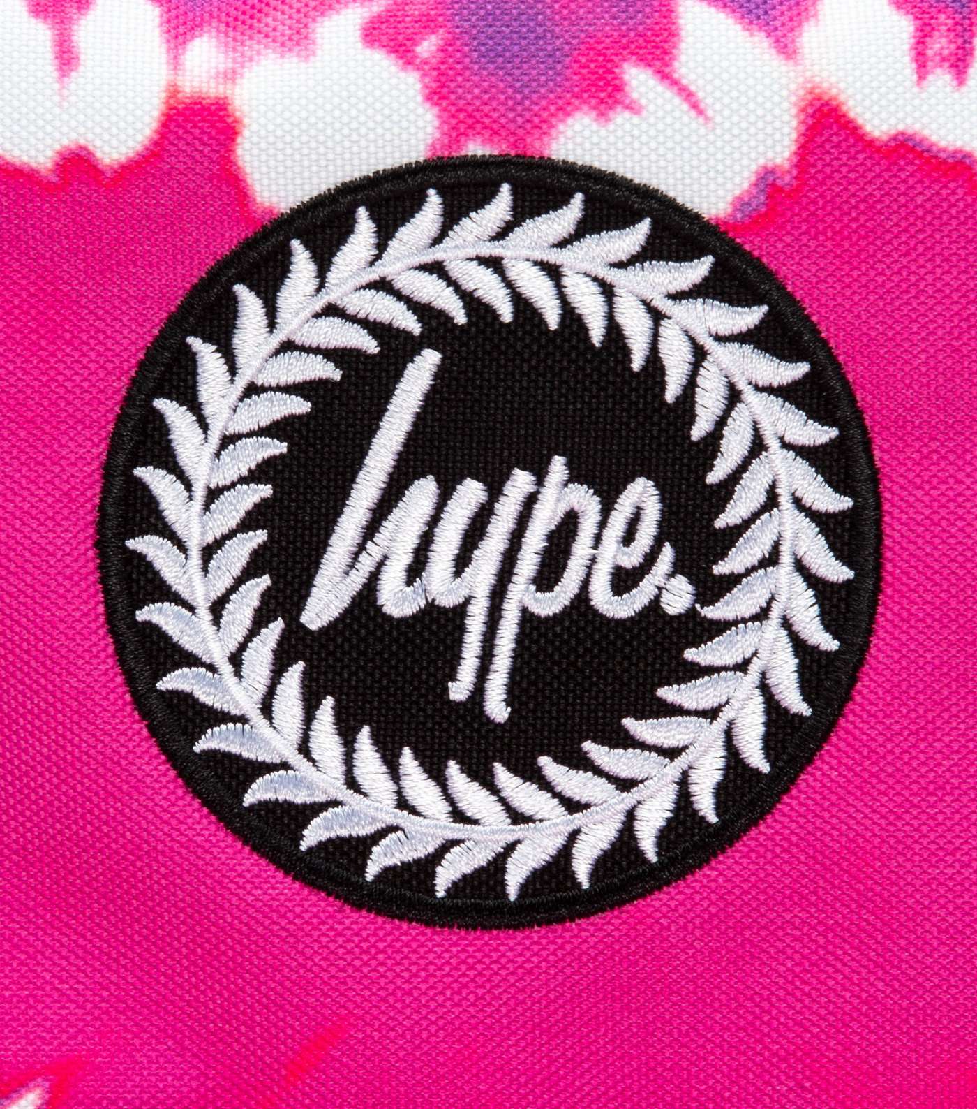 HYPE KIDS Pink Heart Tie Dye Pom Pom Backpack Image 4