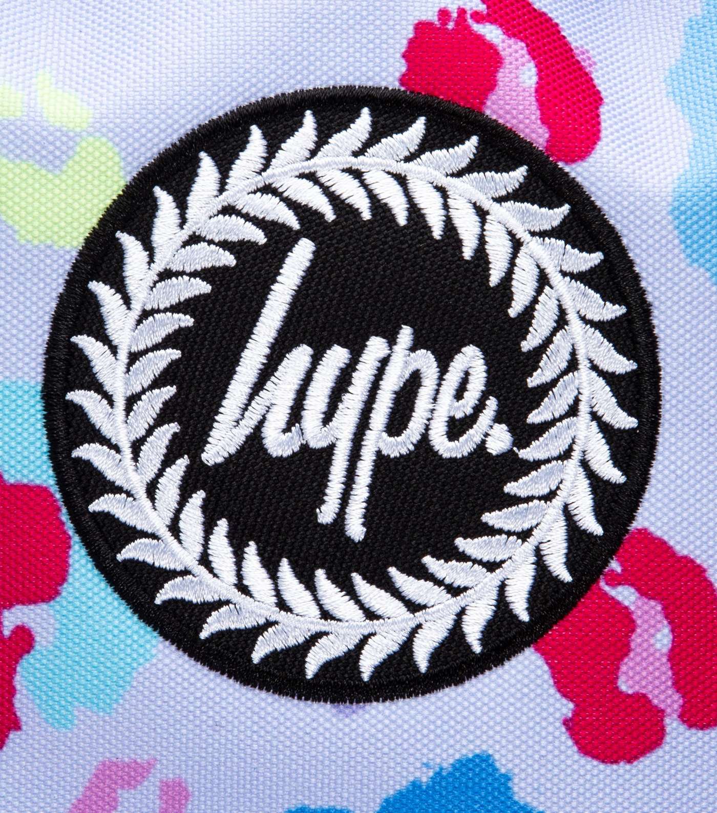 HYPE KIDS Lilac Leopard Print Pom Pom Backpack Image 4