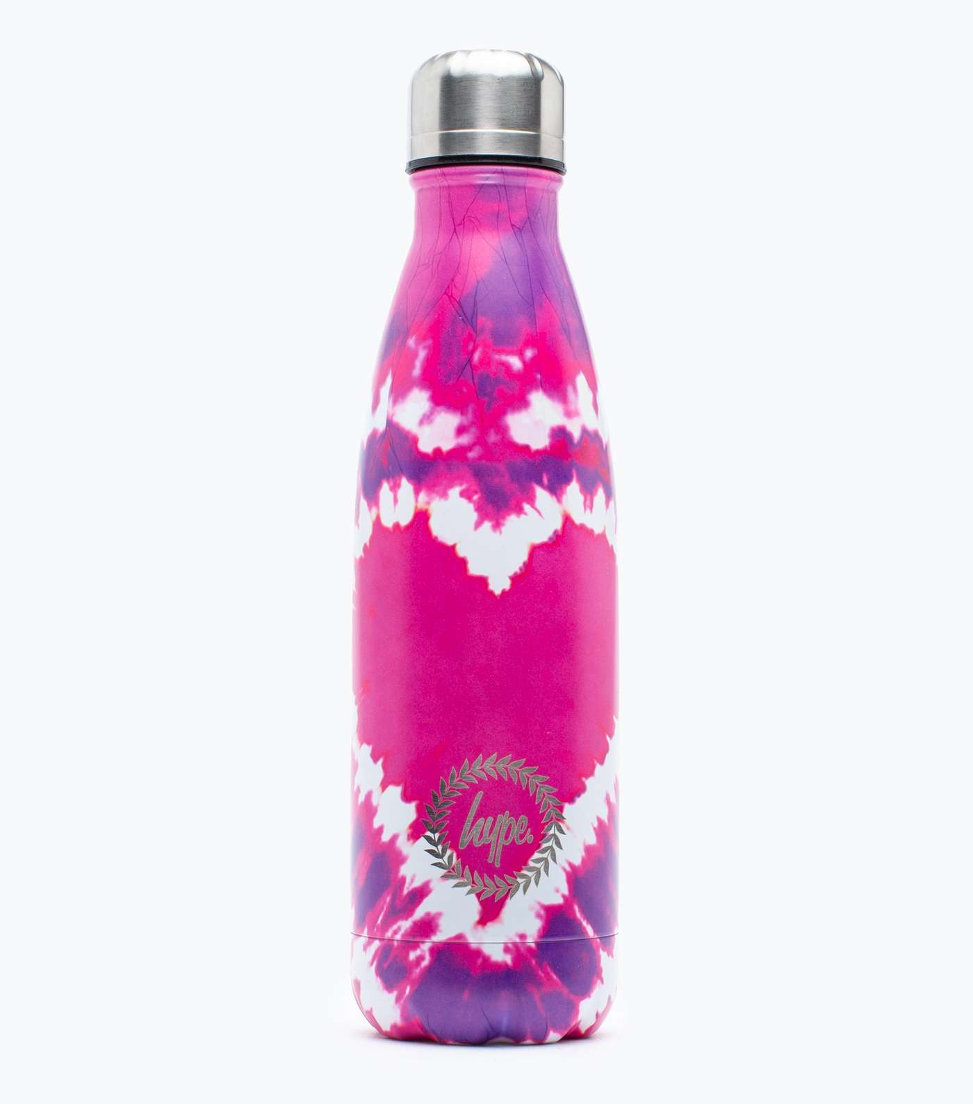 HYPE KIDS Pink Heart Tie Dye Water Bottle
