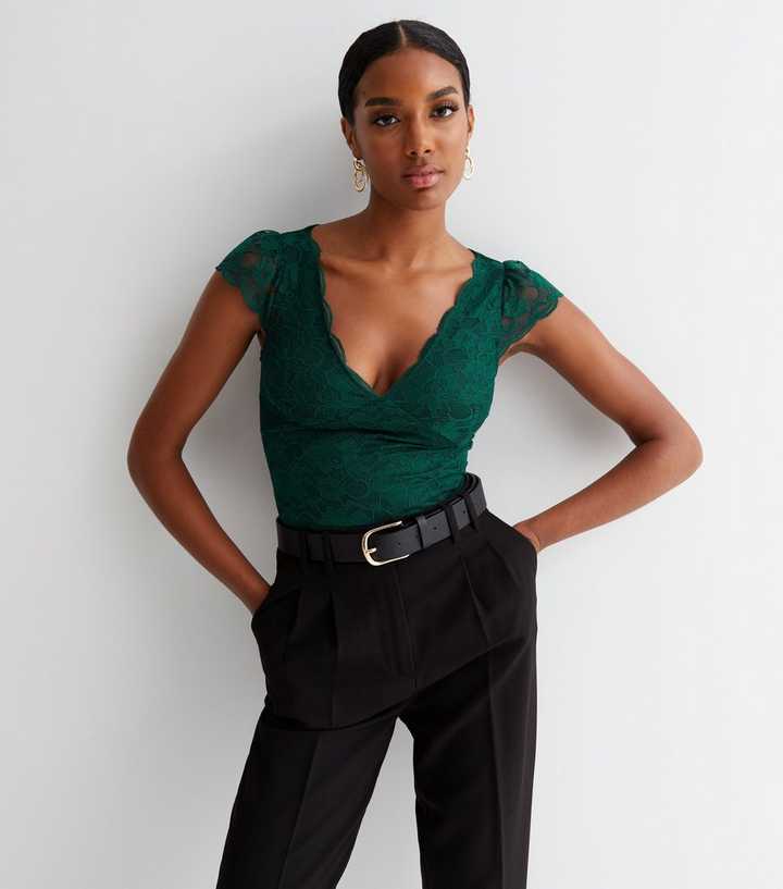 https://media2.newlookassets.com/i/newlook/846692838/womens/clothing/tops/dark-green-lace-plunge-neck-bodysuit.jpg?strip=true&qlt=50&w=720