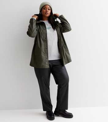 ONLY Curves Khaki Hooded Anorak
