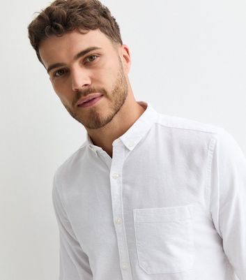 white long sleeve shirt for suit