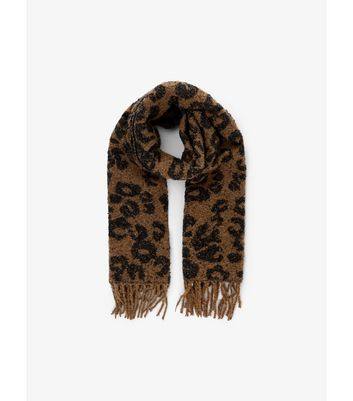 Animal print clearance scarf new look