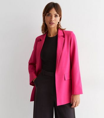 Bright Pink Long Sleeve Relaxed Fit 
