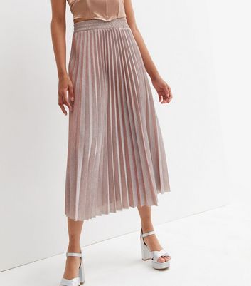 pleated sparkle skirt