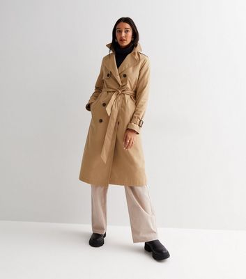 Tall Camel Belted Trench Coat