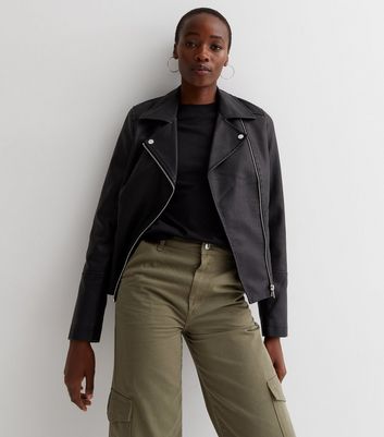 Reiss gia leather 2025 biker jacket