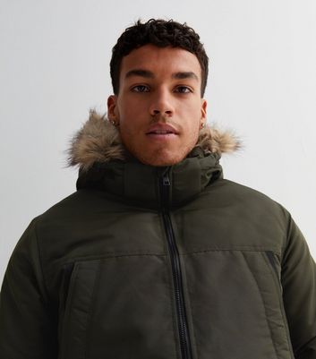 Jack and jones core outlet ernst fur hooded jacket