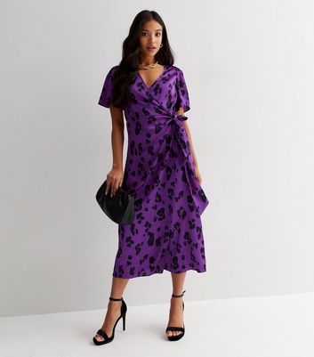 Purple petite sale dress