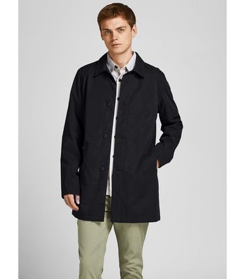Jack \u0026 Jones Black Collared Button Coat 