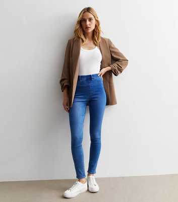 Bright Blue Mid Rise Lift & Shape Emilee Jeggings