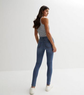 Blue Mid Rise India Supersoft Super Skinny Jeans New Look