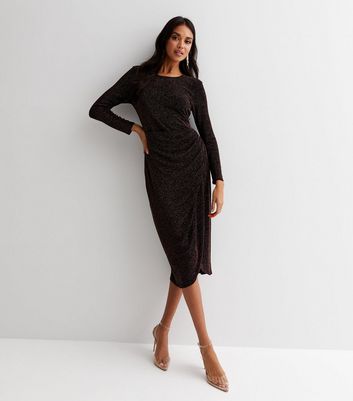 Long sleeve formal outlet midi dress