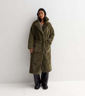 Teddy coat with on sale pockets