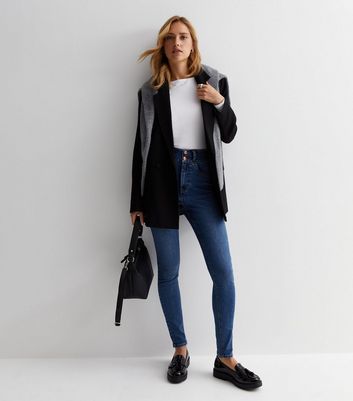 Blue Lift & Shape High Yazmin Skinny Jeans | New Look