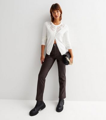 White lace cardigan new on sale look