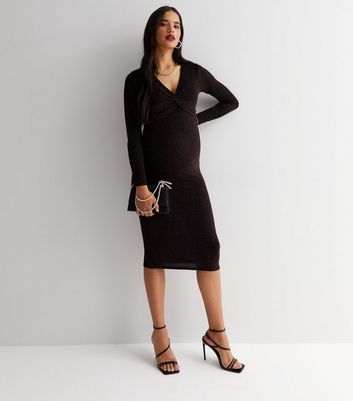 Black sparkly clearance maternity dress