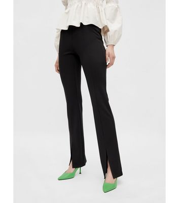 Buy Women Black Regular Fit Solid Casual Trousers Online - 744607 | Allen  Solly