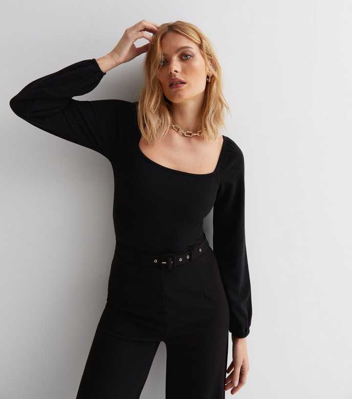 Puff-Sleeve Bodysuit