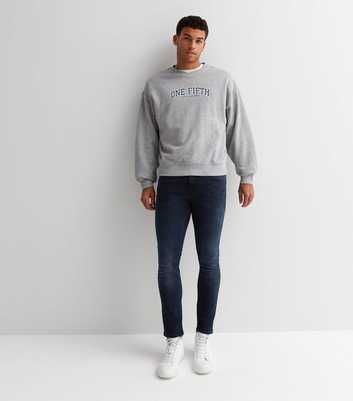 Jack & Jones Blue Rinse Wash Straight Fit Jeans
