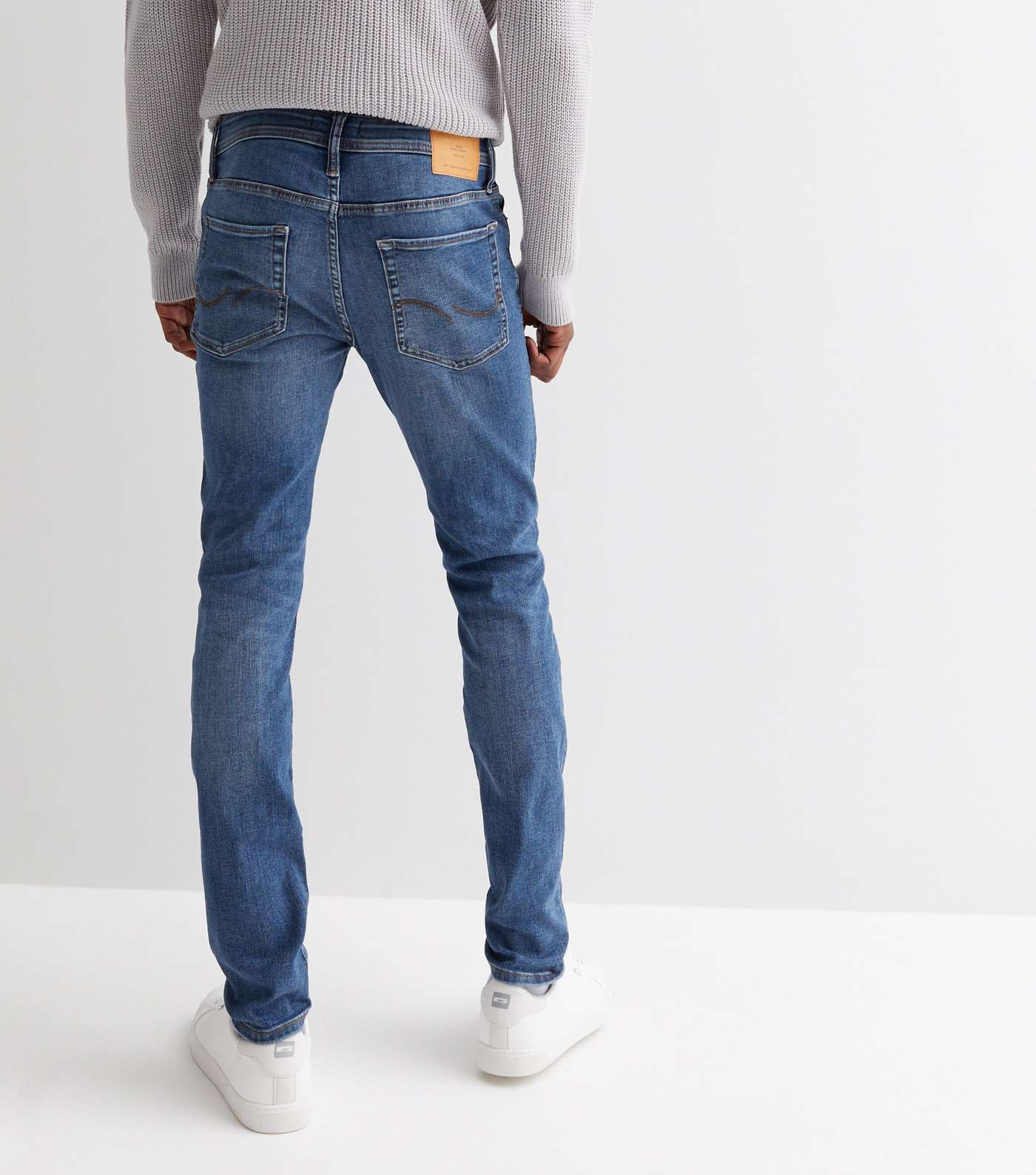 Jack & Jones Blue Skinny Fit Jeans Image 4