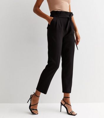 Buy Black Tapered Leg Trousers With Stretch  18S  Trousers  Argos