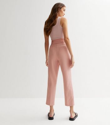 Online Boutique Cyprus | No Limits Fashion | Belted Trousers - Fuchsia