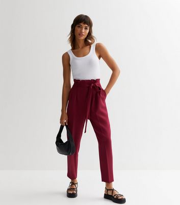 Paper bag trousers store new look