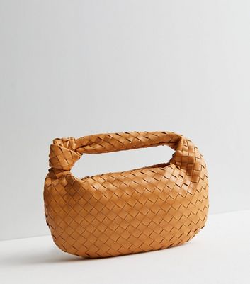 Woven top handle cheap bag