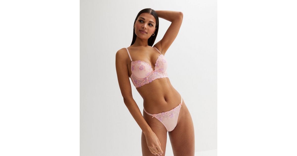 Plain Lace Mesh Bow Decorated Sexy Thong - Army Green