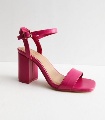 Neon store pink sandals