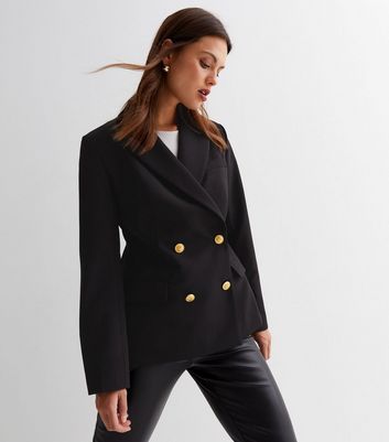 Black blazer cheap with buttons