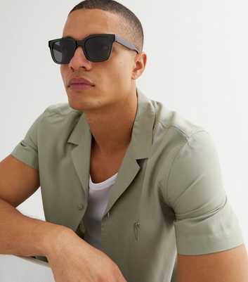 Green Square Frame Sunglasses