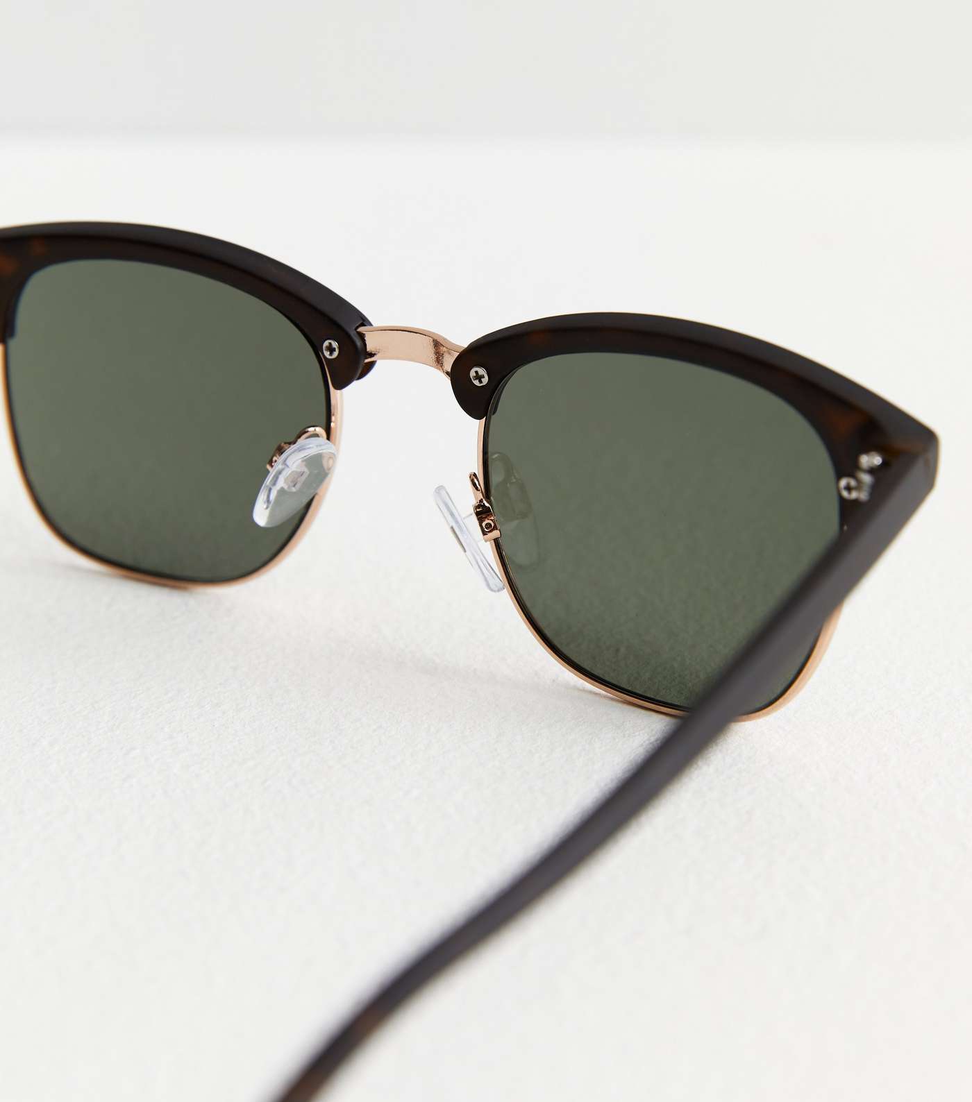 Dark Brown Square Frame Sunglasses Image 3