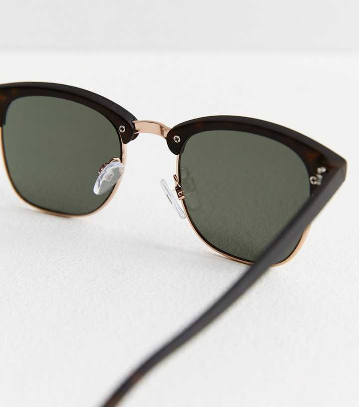 Large Frame Men’s Women's Square Green Dark Black Tint Luxury Sunglasses