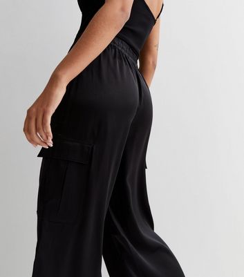 Can't Let Cargo Satin Cargo Trousers | Nasty Gal