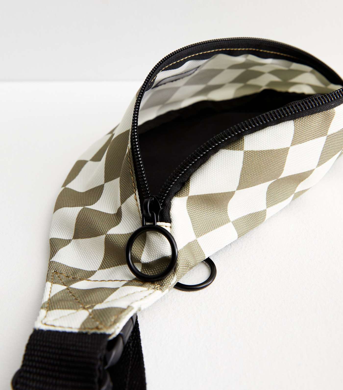Olive Checkerboard Bum Bag Image 4