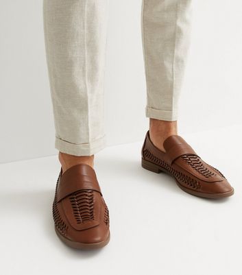 Mens cheap loafers woven