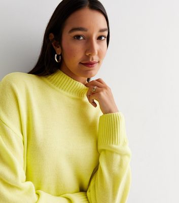 Yellow hot sale roll neck