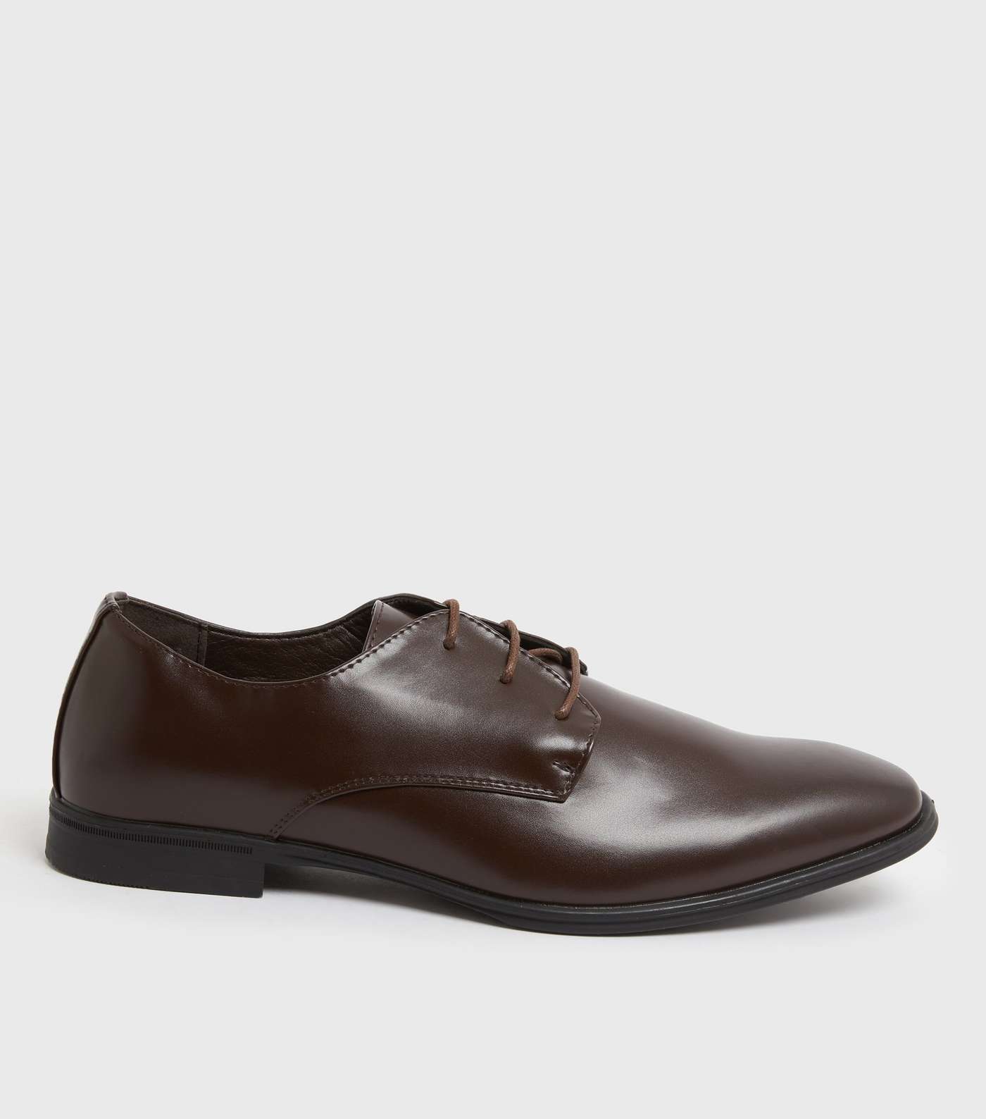 Dark Brown Lace Up Rounded Brogues