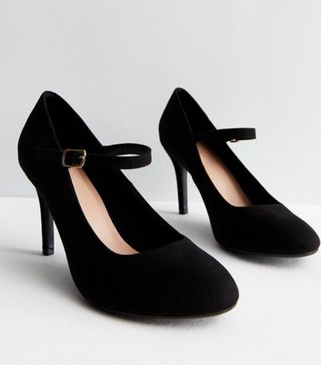 Black wide fit shoes hot sale ladies