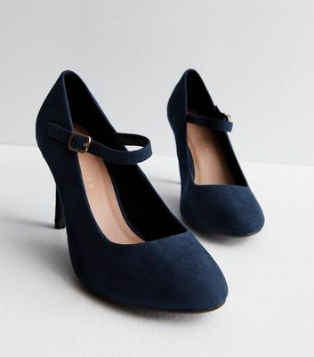 Navy blue sale court shoes